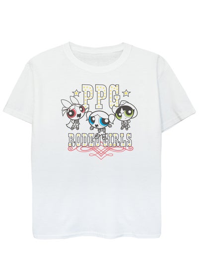 The Powerpuff Girls White Rodeo T-Shirt (3-13 Years)