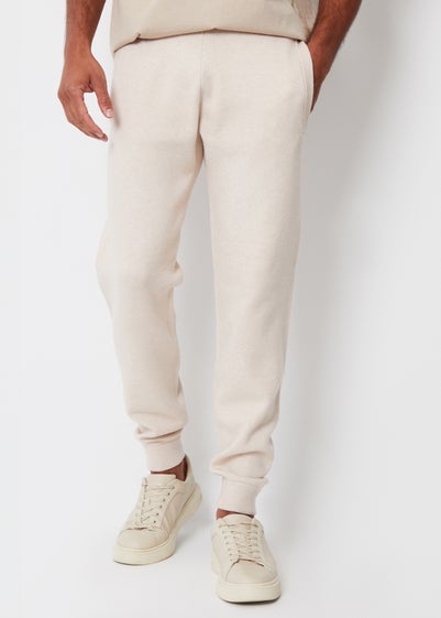 Threadbare Ecru Salford Luxe Knitted Joggers