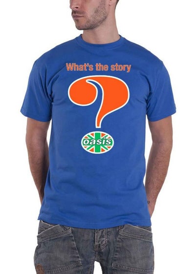 Oasis Midnight Blue Question Mark T-Shirt