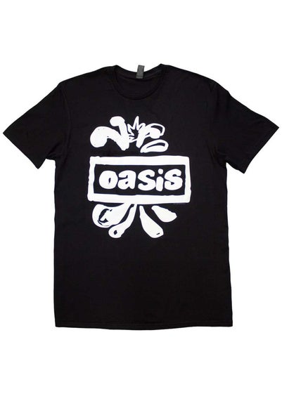 Oasis Black Splat Logo T-Shirt