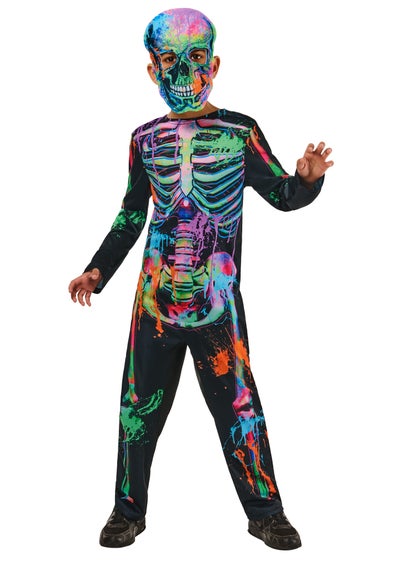 Rubies Kids Bonesky Graffiti Skeleton Costume (3-8 Yrs)