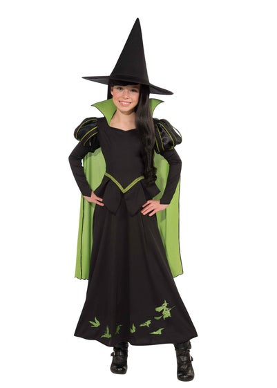 Wizard of Oz Kids Wicked Witch Of West Costume (3-12 Yrs)