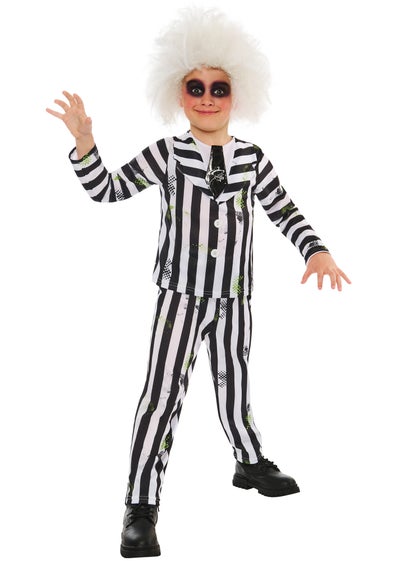 Beetlejuice Kids Costume – Includes Wig (3-10 Yrs)