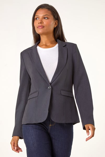 Roman Midnight Blue Tailored Single Breasted Blazer