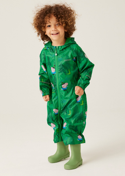 Regatta Bottle Green Peppa Pobble Puddlesuit