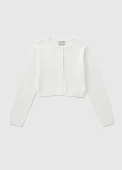 Girls White Cardigan (7-15yrs)