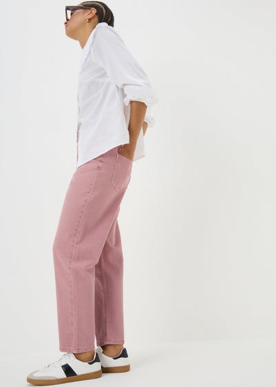Pink Mom Style Jeans