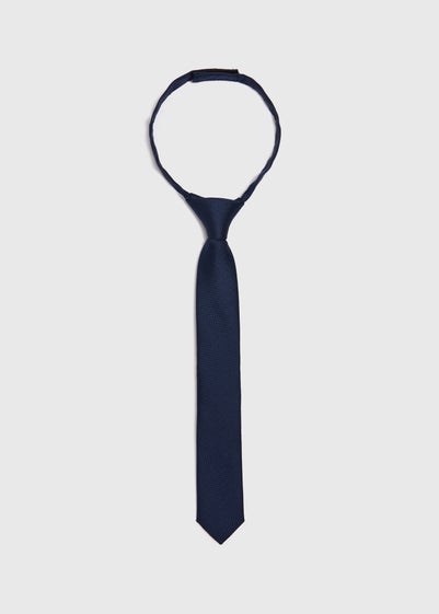 Boys Navy Velcro Tie (3-6yrs)