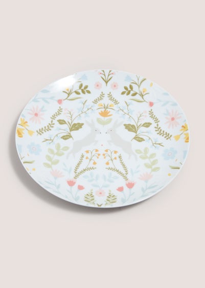 Folk Rabbit Dinner Plate