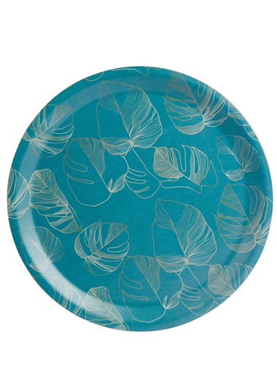 Summerhouse by Navigate Green Botanicals Willow Wood Round Serving Tray