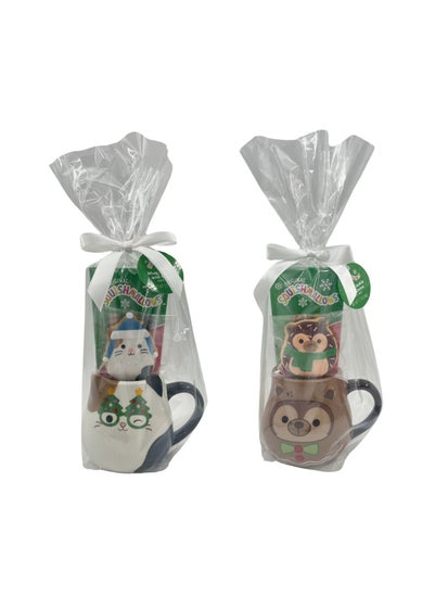 Squishmallows 3D Christmas Character Mug Mixed Duo Pack