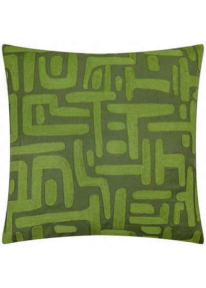 Hoem Brooke Embroidered Cotton Filled Cushion (45cm x 45cm)