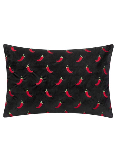 furn. Chillies Embroidered Filled Cushion (40cm x 60cm)