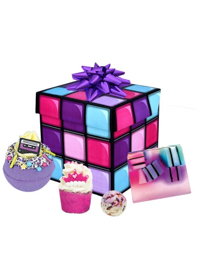 Bomb Cosmetics Purple Rainbow Rubiks Cube Set