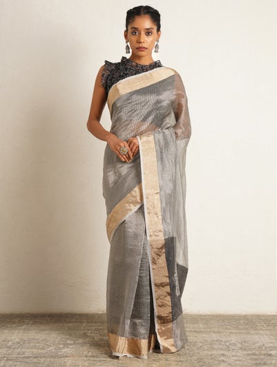 Black Tissue Saree