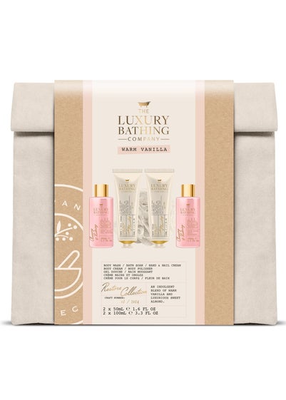 The Luxury Bathing Company Beige Restore Collection Bag Set