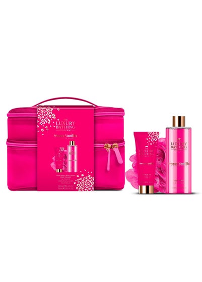 The Luxury Bathing Company Pink Escape Bag Set