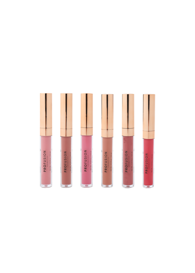 Profusion Cosmetics Glossy Pout Lip Gloss Set 6pc