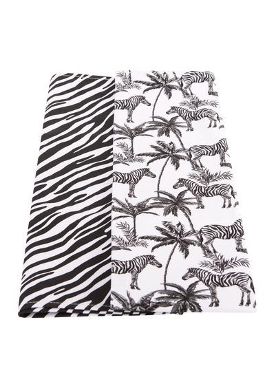 Summerhouse by Navigate Black & White Madagascar Tea Towels (Set of 2)