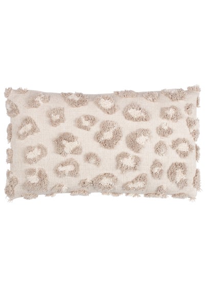 furn. Natural Maeve Tufted Cotton Filled Cushion (30cm x 50cm)