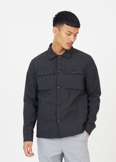 Brave Soul Black Button Through Shacket