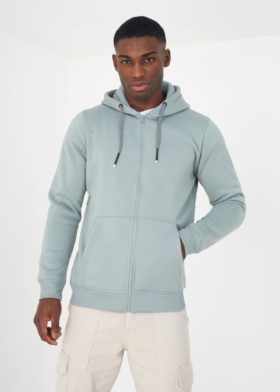 Brave Soul Green Zip Through Hoody