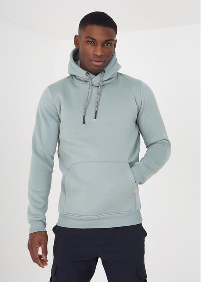 Brave Soul Green Hoody With Kangaroo Pocket