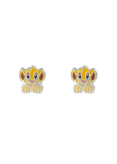 Disney Orange The Lion King Simba Enamel Earrings