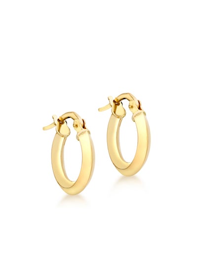 Golden Moments 9ct Yellow Gold Polished Hoop Creole Earrings