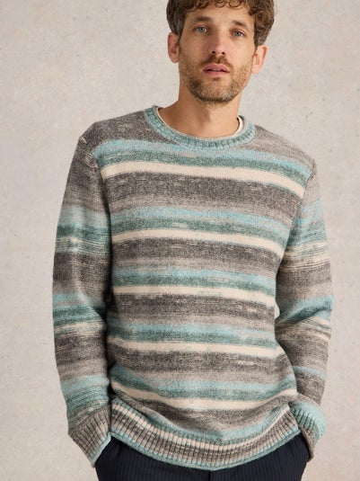 Strickpullover in Spacedye-Optik