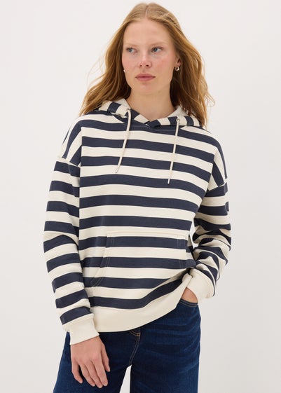 Navy Stripe Hoodie