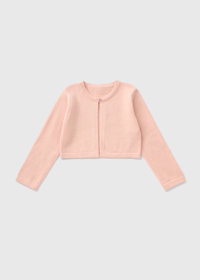 Girls Pink Bolero Cardigan (1-7yrs)