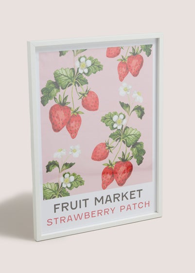 Pink Strawberry Wall Art