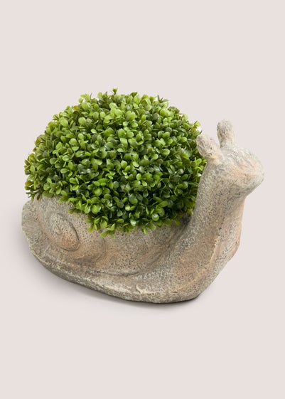 Snail Topiary Plant With Stone