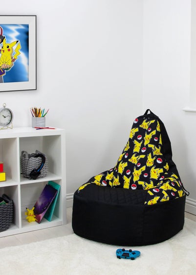 Pokémon High Back Yellow Lounging Gaming Bean Chair