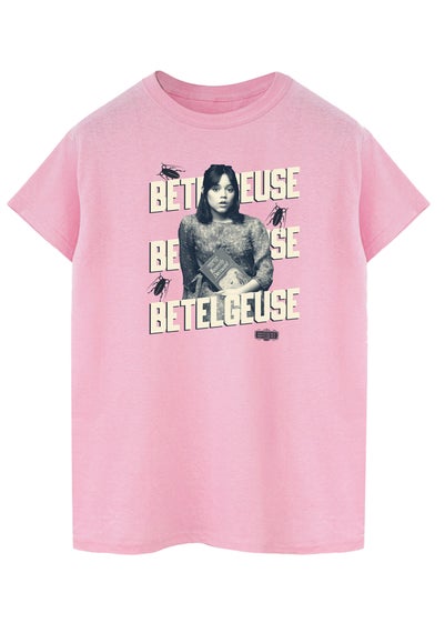 Beetlejuice Astrid Betelgeuse Pink Boyfriend Fit T-Shirt