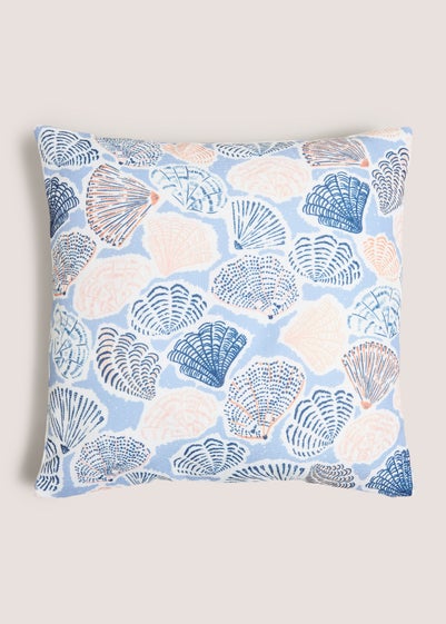 Blue Shell Print Cushion