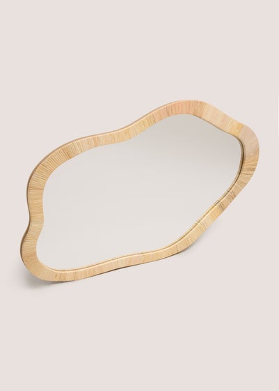 Wood Abstract Mirror