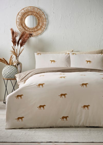 Natural Cheetah Print Duvet Set