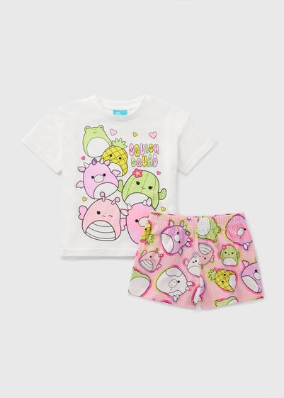 Squishmallows Kids Pink Squish Squad Shorts Pyjama Set (4-13yrs)