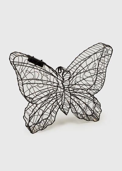 Black Solar Wire Butterfly
