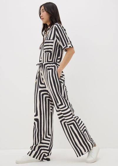 Et Vous Monochrome Geo Jumpsuit