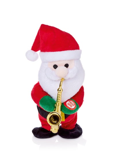 Premier Decorations Battery Operated Musical Santa with Saxaphone 20cm