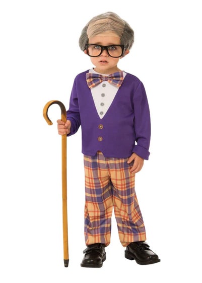 Bristol Novelty Kids Purple Little Old Man Costume (1-4yrs)