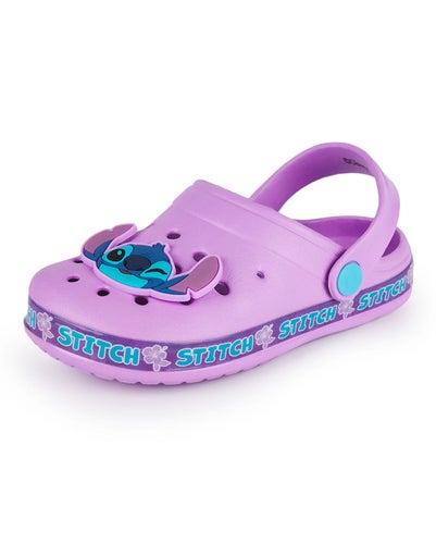 Disney Girls Purple Stitch Clogs (11-3 UK Child)