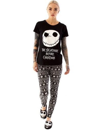 Disney The Nightmare Before Christmas Black Pyjama Set