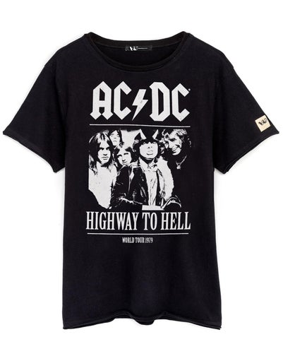 AC/DC Unisex Black Band Members T-Shirt