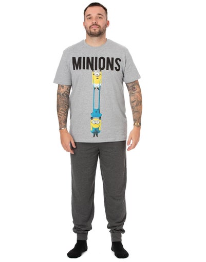 Minions Black Short Sleeve Short Leg Pyjama Set