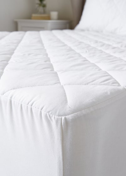 Bianca Fine Linens White Temperature Controlling Tencel Lyocell Mattress Protector