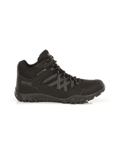 Regatta Black Granite  Edgepoint Waterproof Mid Walking Boots